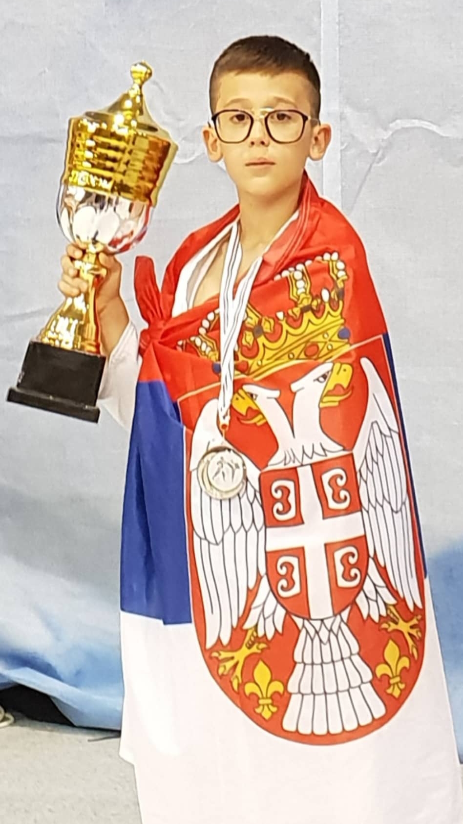 Photo of Mladi Piroćanac Vuk Manić vicešampion sveta u kjokušinkaiju