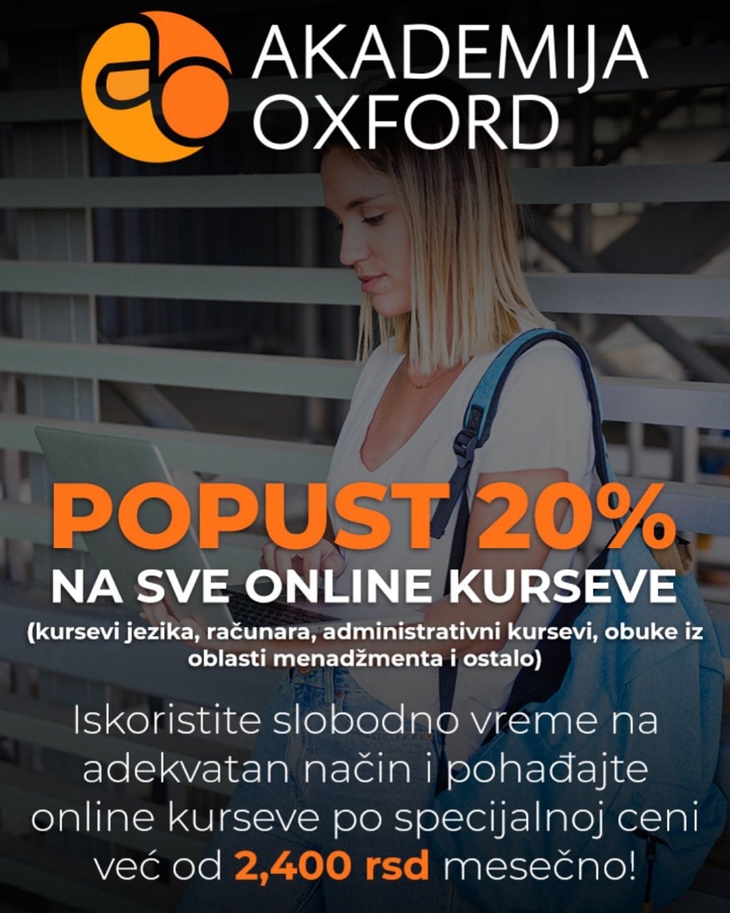 Photo of Akademija Oxford: 20 posto POPUSTA na sve onlajn kurseve