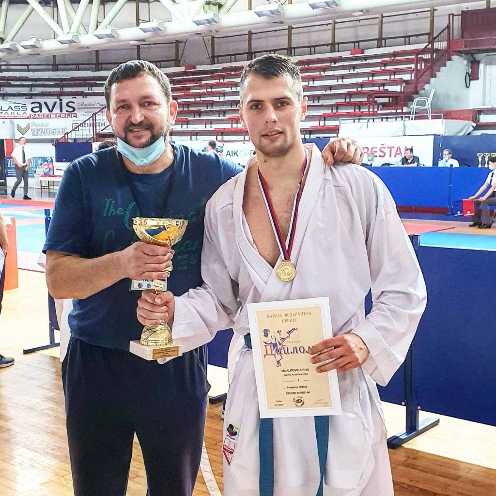uroš mijalković prvak Srbije u karateu po četvrti put