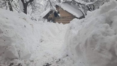 sneg babušnica smetovi selo vrelo